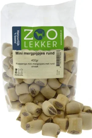 Zoolekker Mini Mergpijpjes Rund 400 gr Bestel Nu